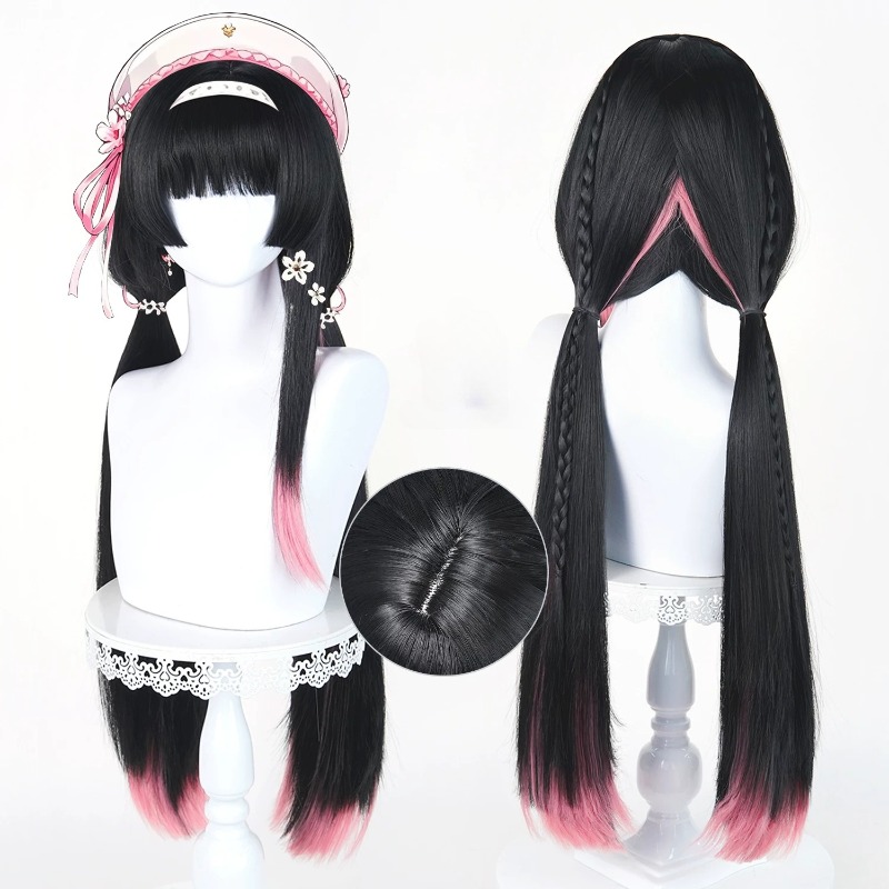 Synthetic Wigs - Chisa Wig Game Wuthering Waves Cosplay