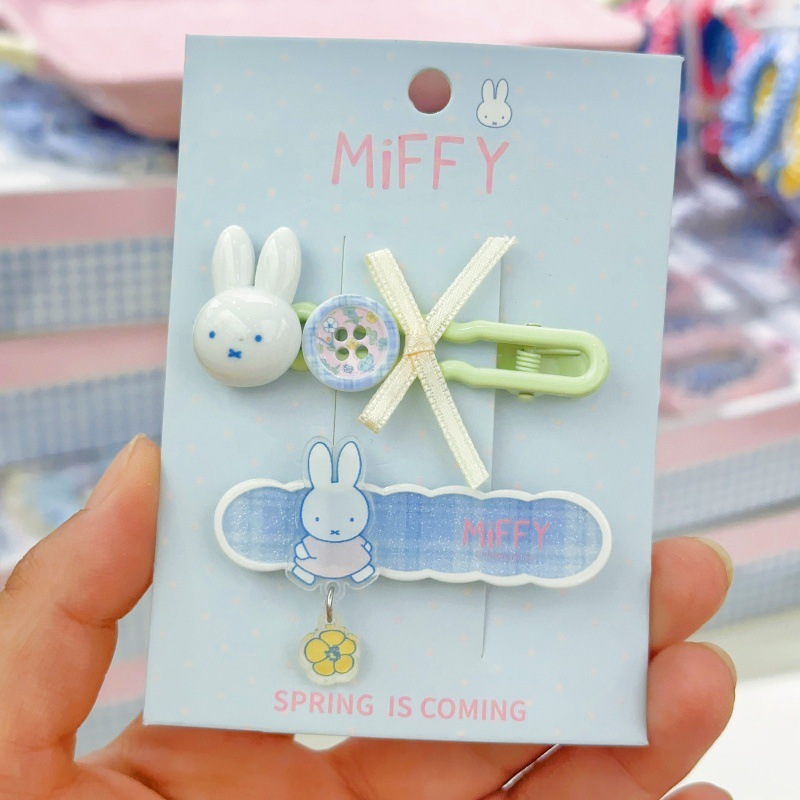 New Miffy rabbit bangs clip si - đánh giá và giá Hair Bundles