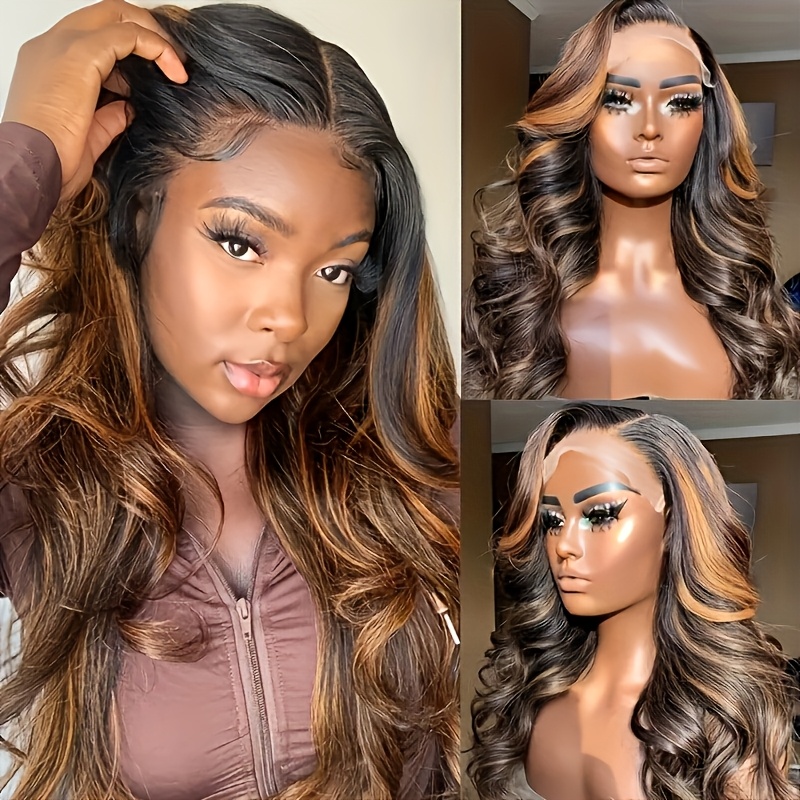 P1B30 Body Wave Highlight Ombr - đánh giá và giá Hd Lace Frontal Wig Human Hair Pre Plucked