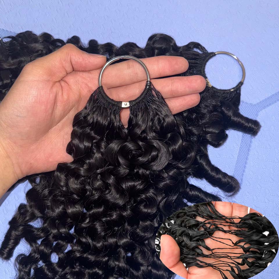 12A Burmese Curly Feather Croc - đánh giá và giá Invisible Tape In Extensions Real Hair