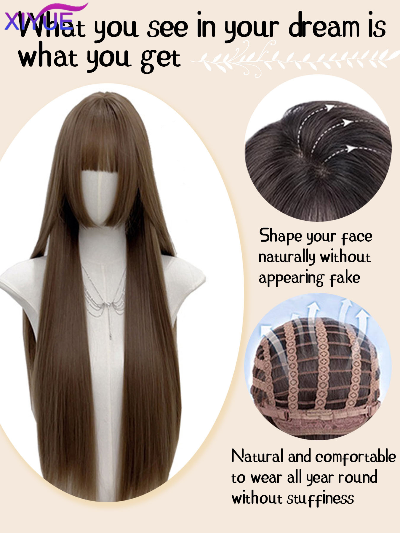 Princess Cut Bangs Natural Loo - đánh giá và giá Human Hair Wigs
