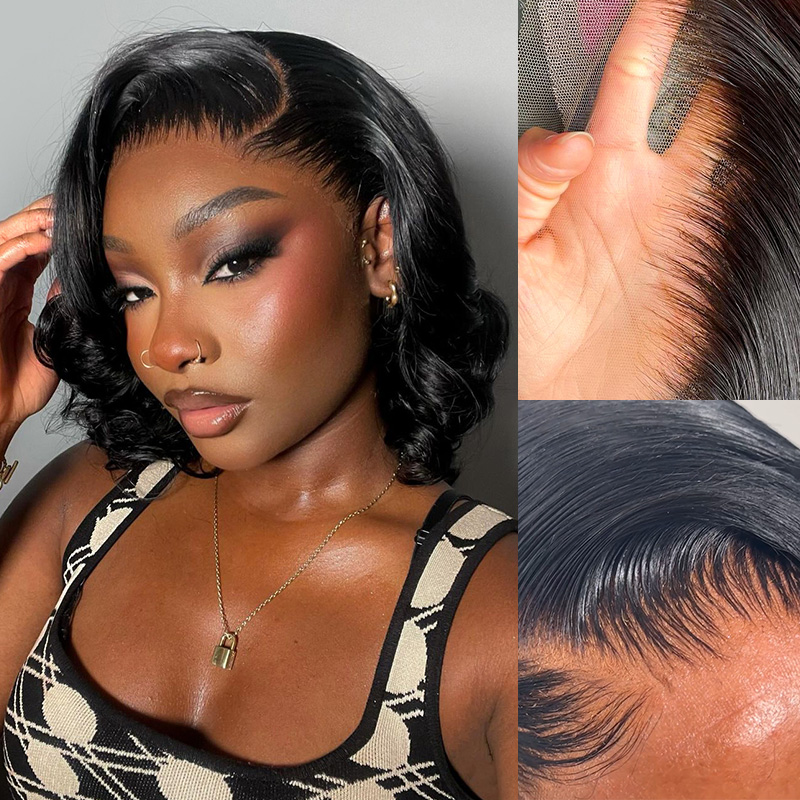 250% Density Human Hair Body W - đánh giá và giá Glueless Wear And Go Human Hair Wig
