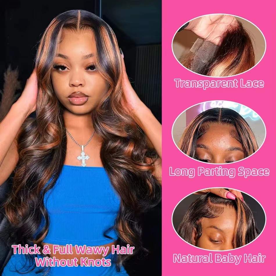 Highlight Ombre 13x4 Lace Fron - đánh giá và giá Human Hair Wigs