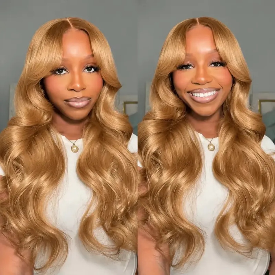 Honey Blonde Wig Body Wave 13x - đánh giá và giá Hd Lace Frontal Wig Human Hair Pre Plucked