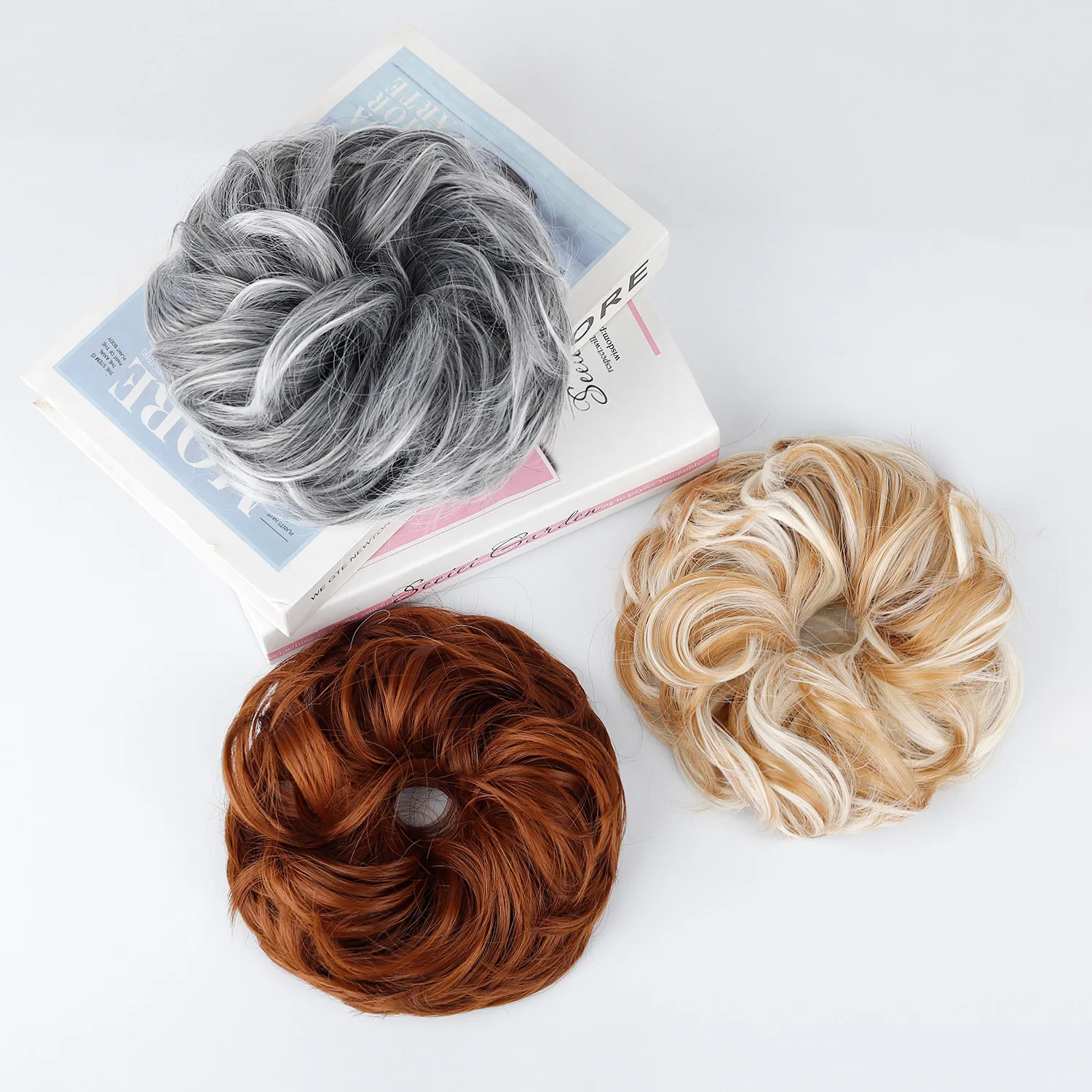 Elegant Curly Wave Messy Bun H - đánh giá và giá Claw Clip Messy Bun Hair Piece
