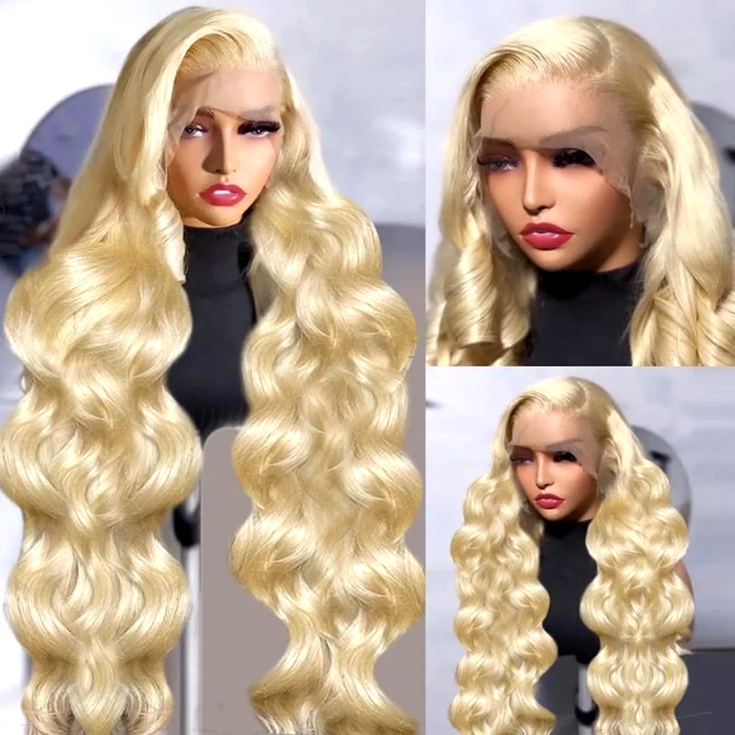 613 Human Hair Wig 13x6 Body W - đánh giá và giá 613 Blonde Body Wave Lace Front Wig