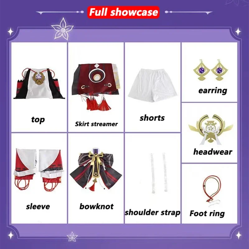 Yae Miko Cosplay Costume Game  - đánh giá và giá Synthetic Wigs
