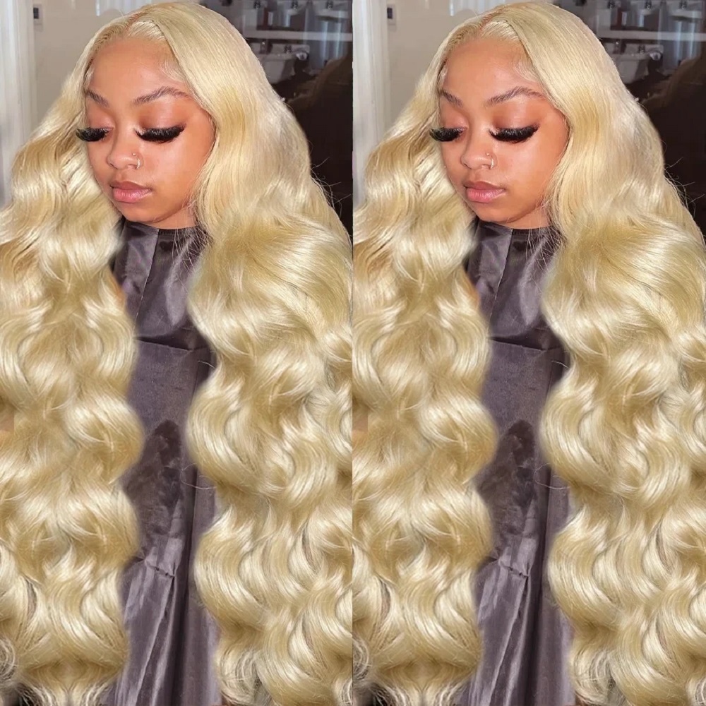 46 Inch HD Blonde 13x4 Lace Fr - đánh giá và giá 613 Blonde Body Wave Lace Front Wig