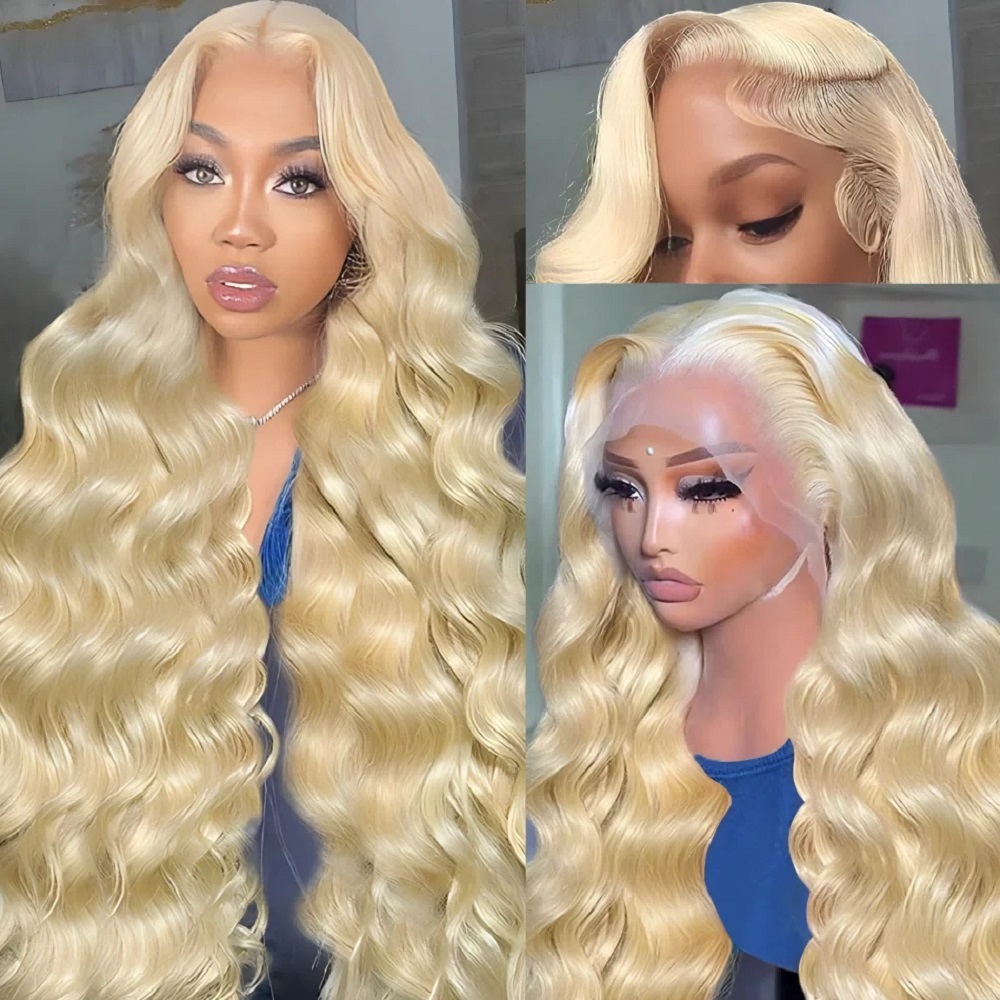 46 Inch HD Blonde 13x4 Lace Fr - đánh giá và giá 613 Blonde Body Wave Lace Front Wig