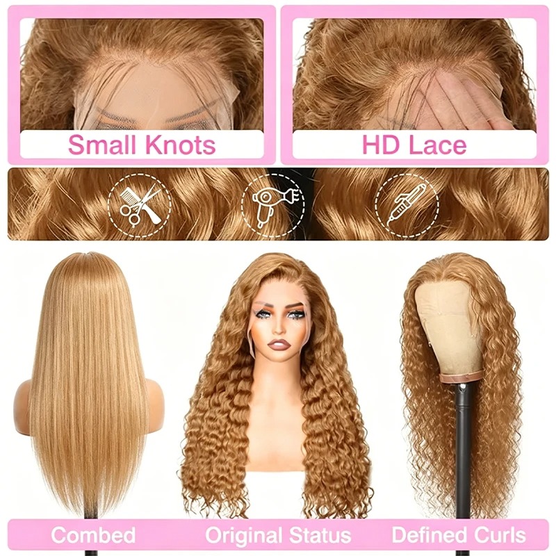 34 38Inch Honey Blonde Wig Hum - đánh giá và giá Human Hair Wigs